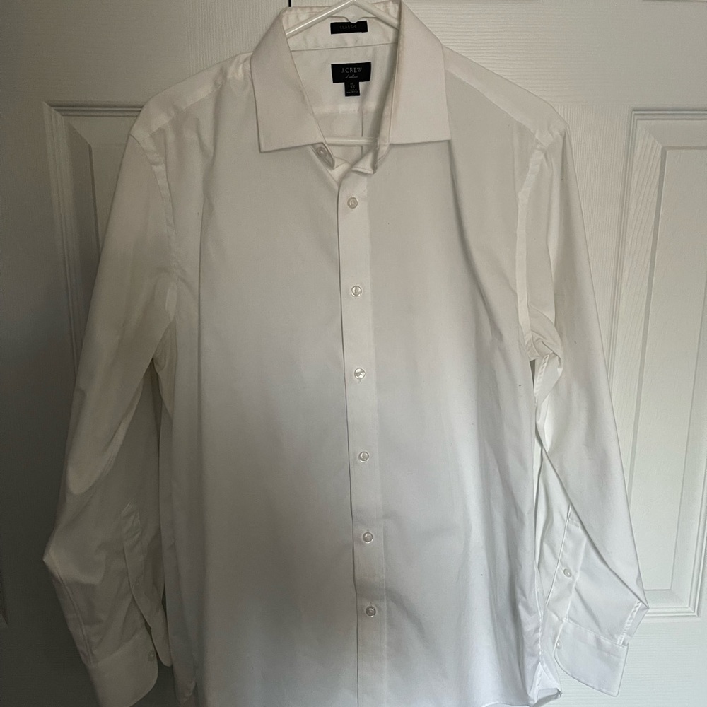 J. Crew Men’s White Dress Shirt